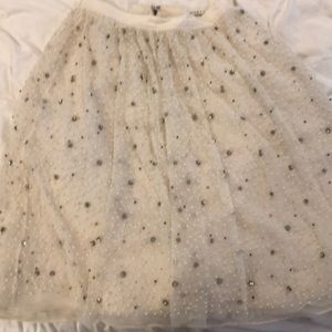 Beautiful pearl and beaded skirt